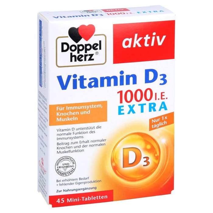 Doppelherz Vitamin D3 1000 I.E. Extra
