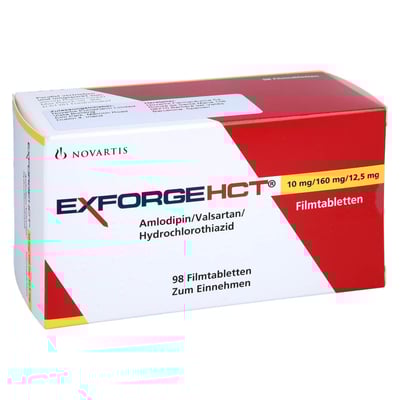 Exforge HCT 10 mg/160 mg/12,5 mg
