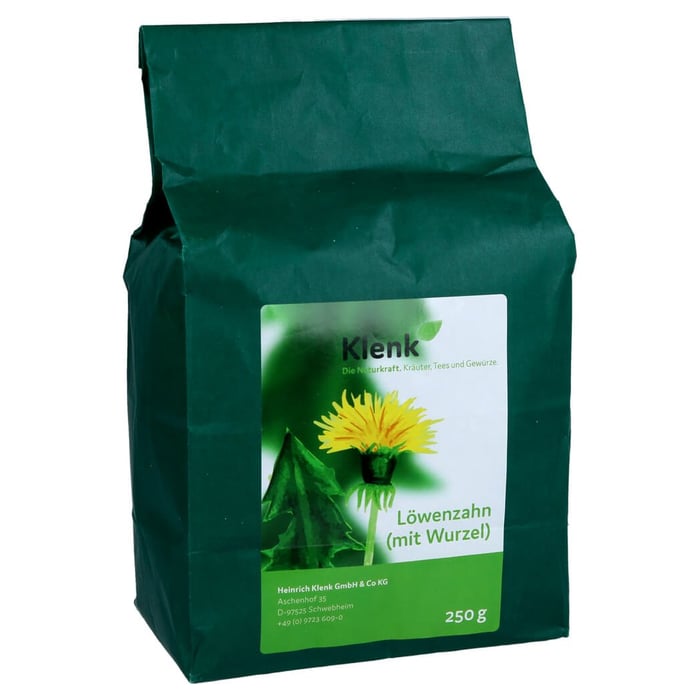 Löwenzahnwurzel mit Kraut