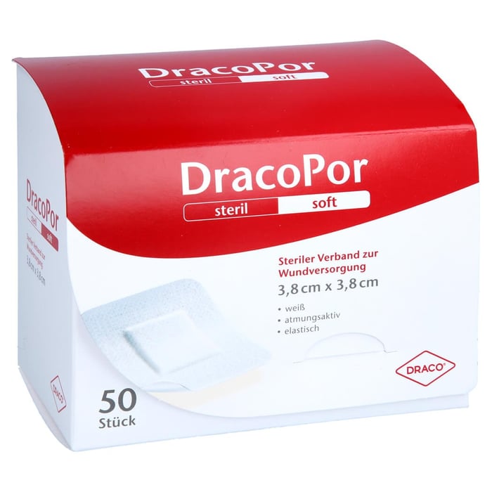 Dracopor Wundverband 3,8x3,8 cm steril