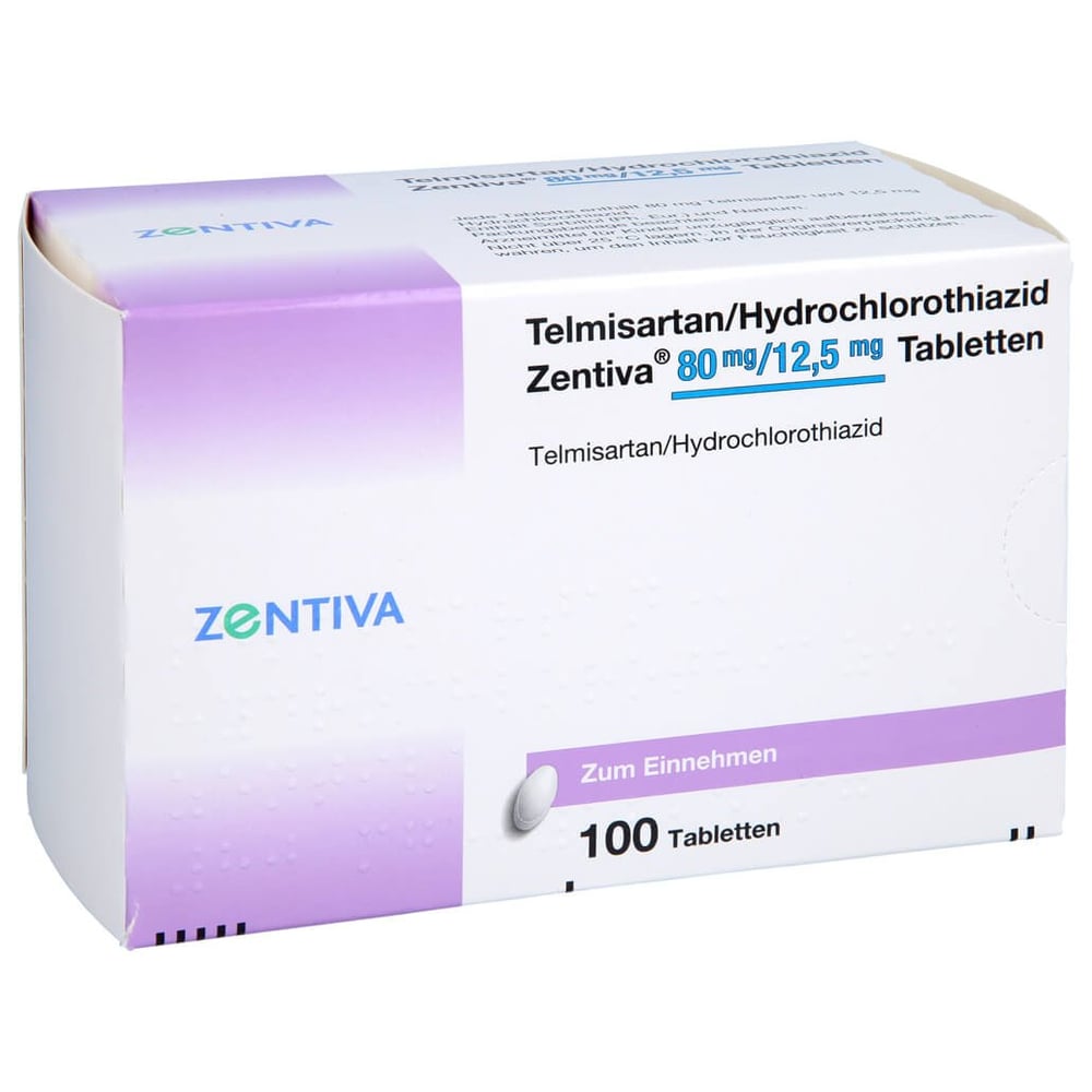 Telmisartan HCT Zentiva 80/12.5MG TABLETTEN