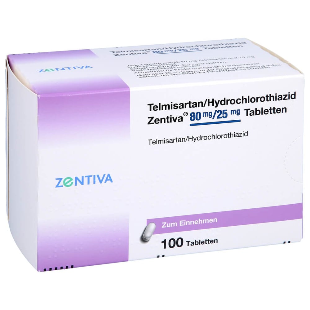 Telmisartan HCT Zentiva 80/25MG TABLETTEN