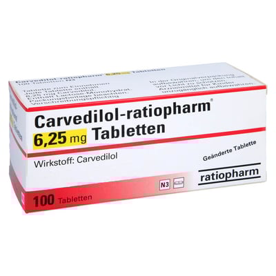 Carvedilol-ratiopharm 6,25 mg