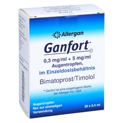Ganfort 0.3mg/ml + 5mg/ml ATR in Einzeldosisbeh.