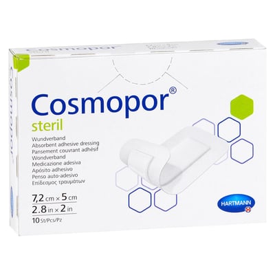 Cosmopor steril Wundverband 5x7,2 cm 1001 Artikel Medical
