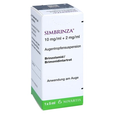 Simbrinza 10 mg/ml + 2 mg/ml Augentropfensuspension Produktbild 1