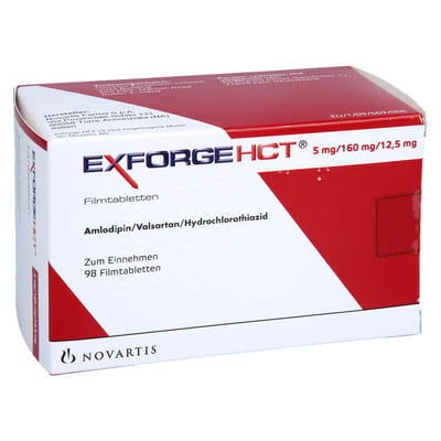 Exforge HCT 5 mg/160 mg/12,5 mg