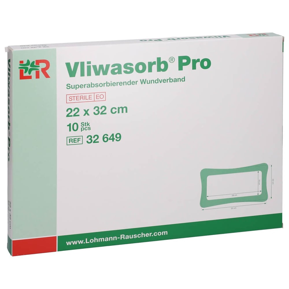 Vliwasorb Pro superabsorb. steril 22x32cm
