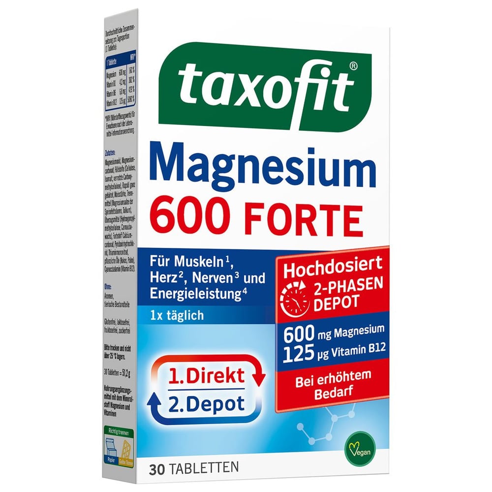 Taxofit Magnesium 600 Forte Depot Tabletten