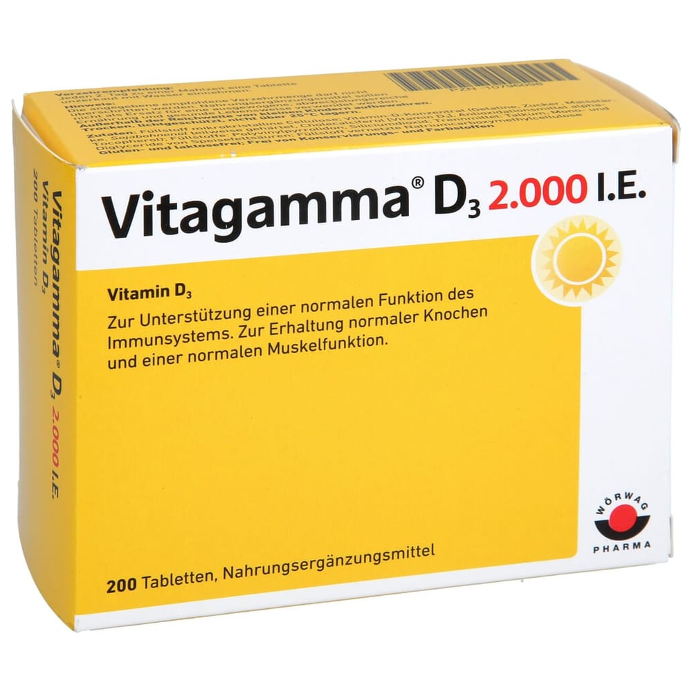Vitagamma D3 2.000 I.E.Vitamin D3 NEM