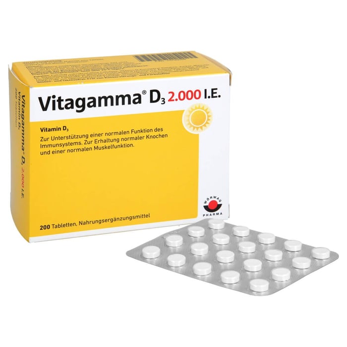 Vitagamma D3 2.000 I.E.Vitamin D3 NEM
