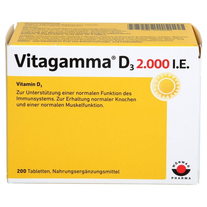 Vitagamma D3 2.000 I.E.Vitamin D3 NEM