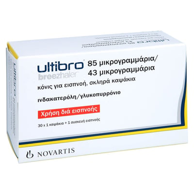 Ultibro Breezhaler 85 ug/43 ug Hartkapseln Inh. Produktbild 1