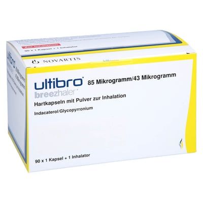 Ultibro Breezhaler 85 ug/43 ug Hartkapseln Inh. Produktbild 1