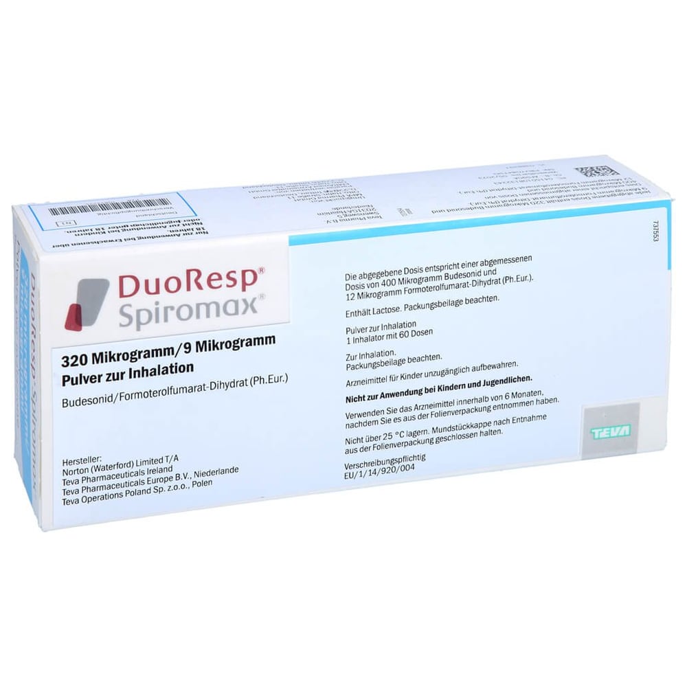 Duoresp Spiromax 320ug/9ug/Dosis 1x60ED Inh.-P.