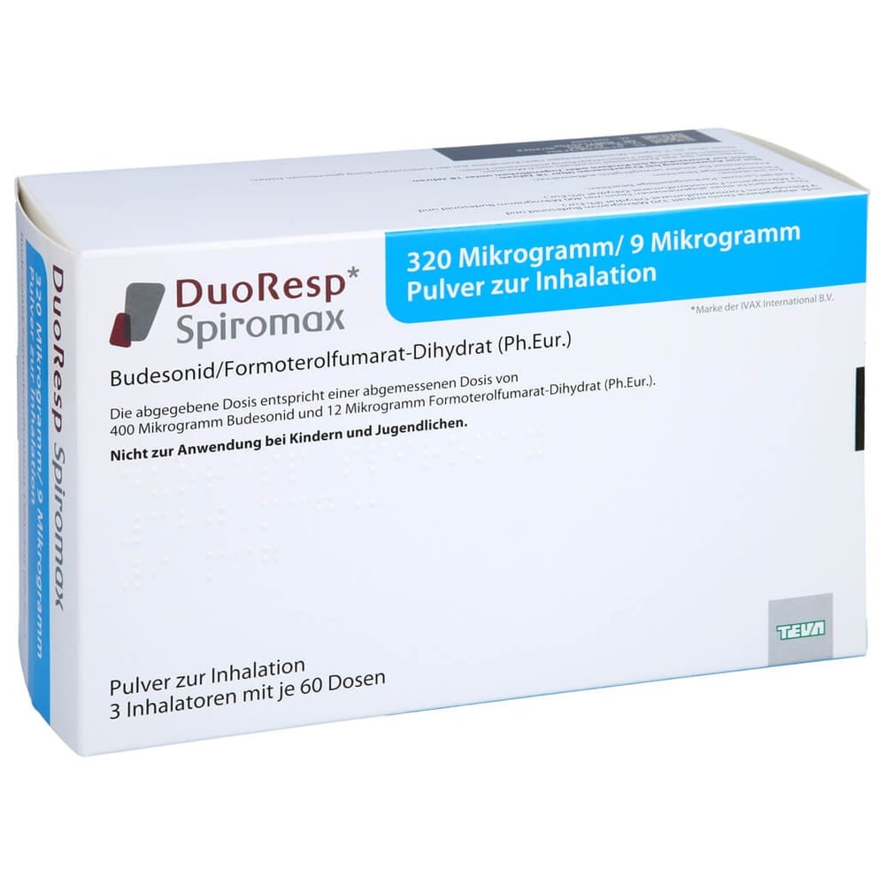 Duoresp Spiromax 320ug/9ug/Dosis 3x60ED Inh.-Plv.