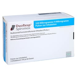 Duoresp Spiromax 320ug/9ug/Dosis 3x60ED Inh.-Plv.