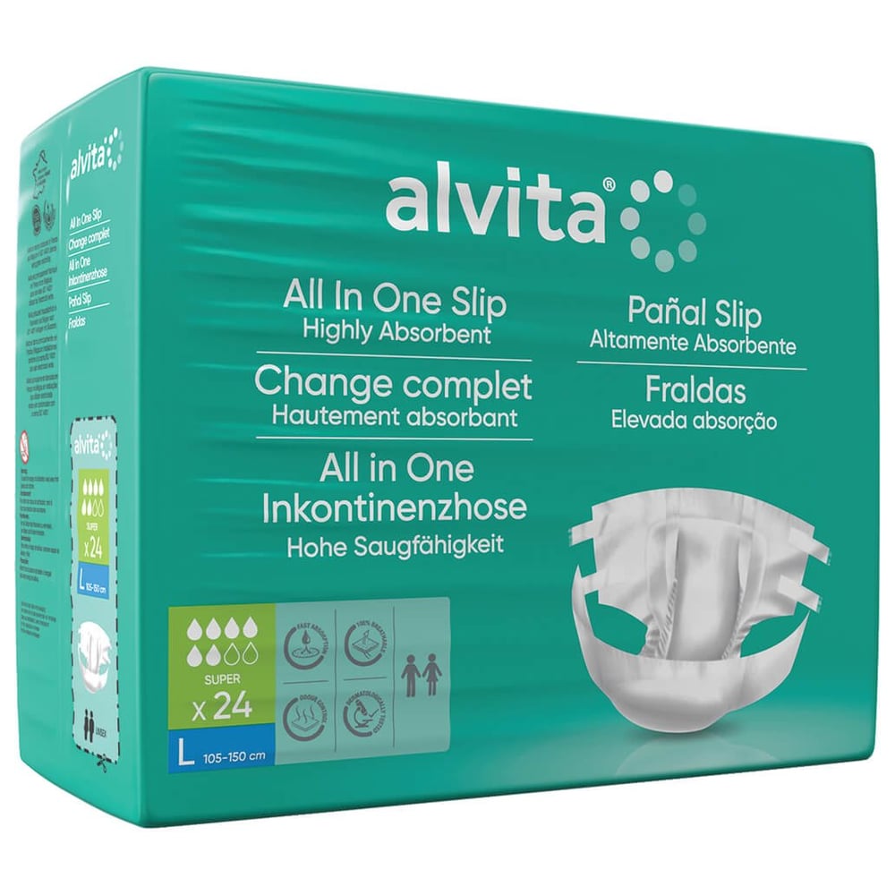 Alvita All-in-One Inkontinenzhose Super Large Tag