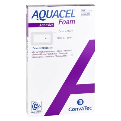 Aquacel Foam Adh 10x20cm