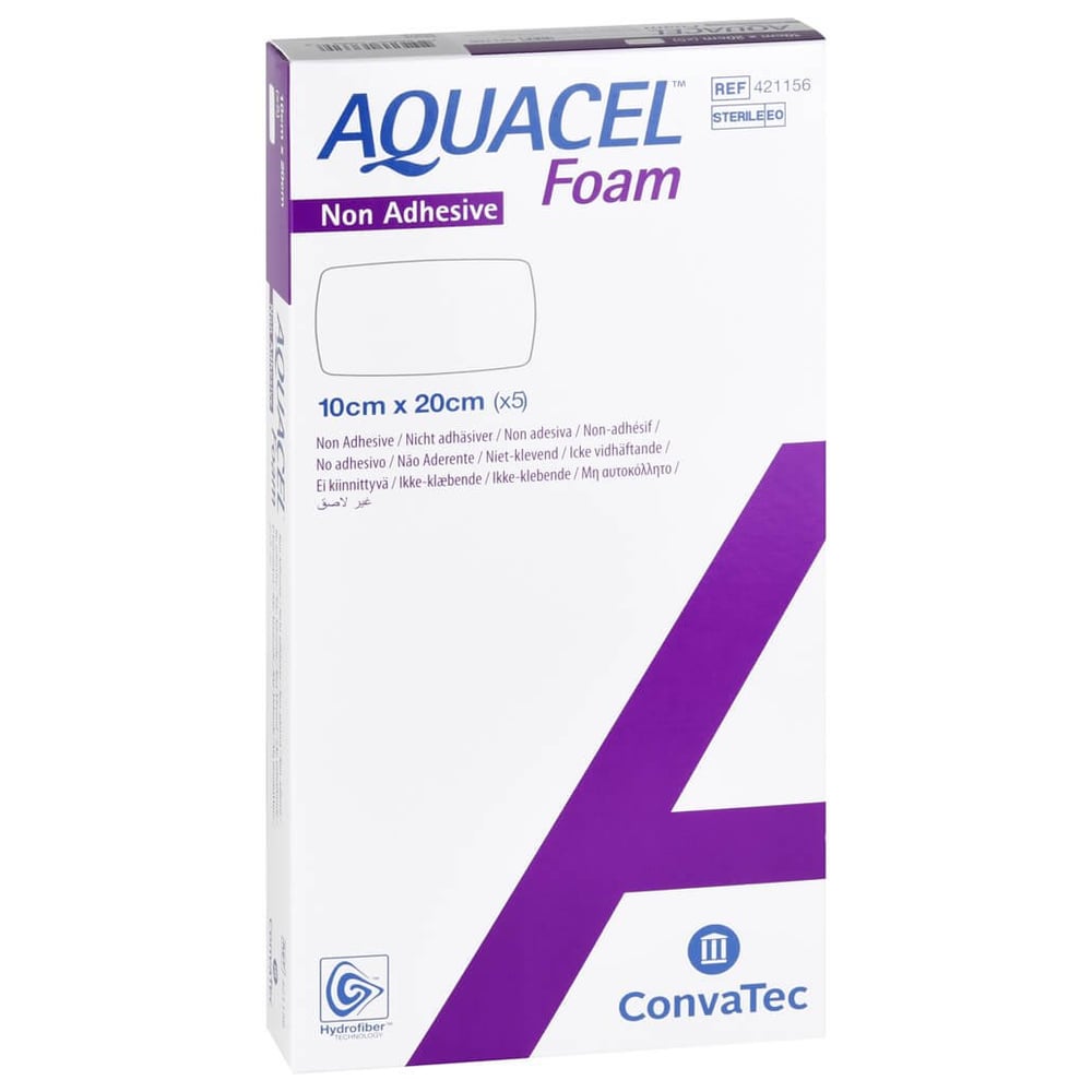 Aquacel Foam nicht adhäsiv 10x20 cm Verband