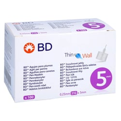 BD Thin Wall Pen-Nadeln 0,25 31 Gx5 mm