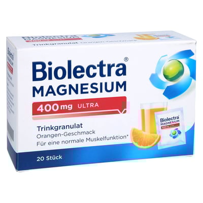 Biolectra Magnesium 400mg ultra Trinkgranulat Orange