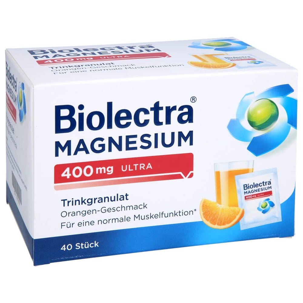 Biolectra Magnesium 400mg ultra Trinkgranulat Orange