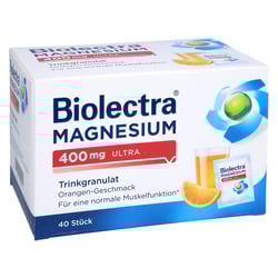 Biolectra Magnesium 400mg ultra Trinkgranulat Orange