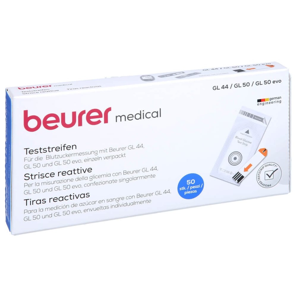 Beurer GL44/50 FOLIE Blutzucker Teststreifen