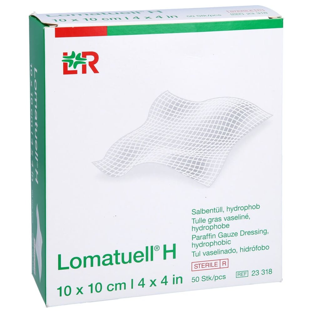 Lomatuell H Salbentüll 10x10 cm steril