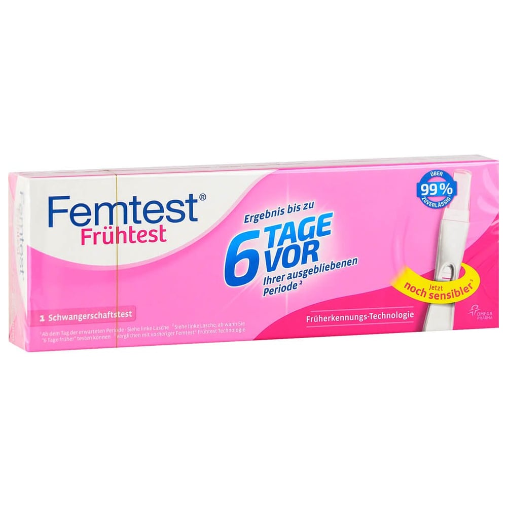 Femtest Frühtest 6 Tage vor