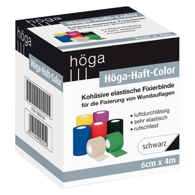 Höga-haft Color Fixierbinde 6 cmx4 m schwarz Produktbild 1