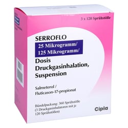 Serroflo 25ug/125ug 3x120 HUB Dosieraerosol