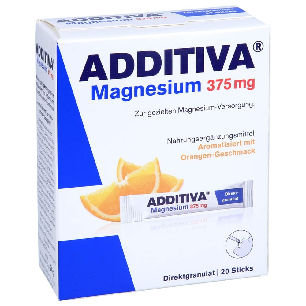 Additiva Magnesium 375 mg Sticks Orange