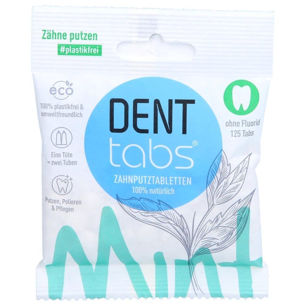 Denttabs Zahnputztabletten stevia-mint o.Fluorid