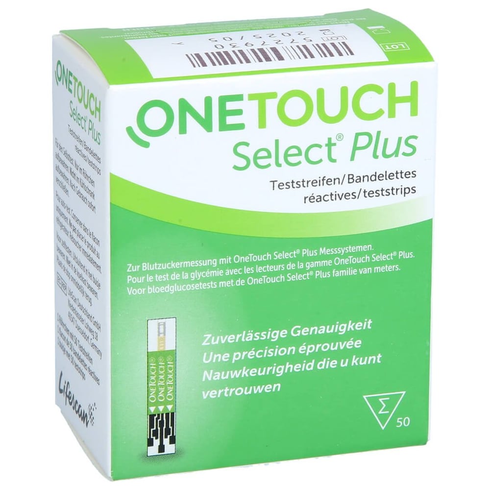 One Touch Select Plus Blutzucker Teststreifen
