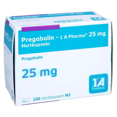 Pregabalin - 1 A Pharma 25 mg Hartkapseln