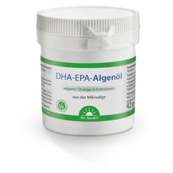 Dr. Jacob's DHA-EPA-Algenöl Kapseln Omega-3-Fettsäuren vegan