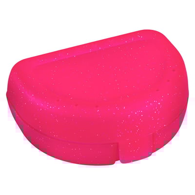 Zahnspangenbox Small Farbe Pink Transparent