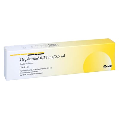 Orgalutran 0,25 mg/0,5 ml Injektionslösung Produktbild 1