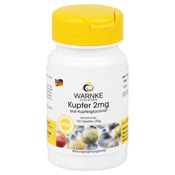 Kupfer 2mg aus Kupfergluconat