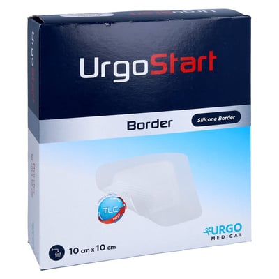 Urgostart Border 10x10 cm Schaumstoffwundverband