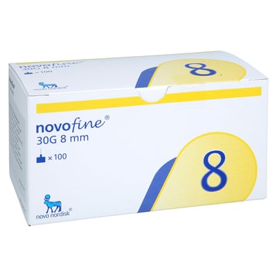 Novofine 8 Kanülen 0,30x8 mm 30 G Produktbild 1