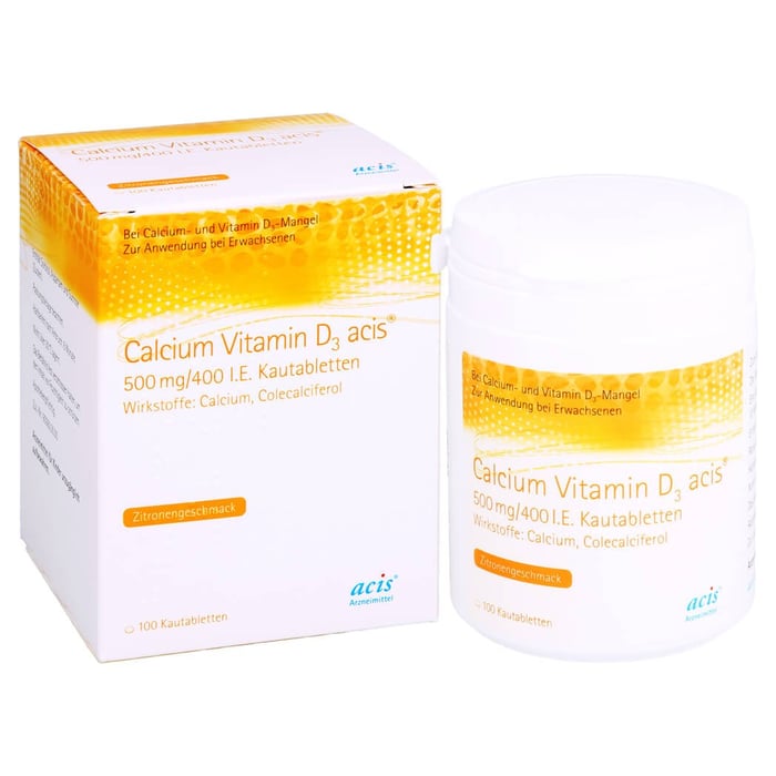Calcium Vitamin D3 acis 500mg/400 I.E.