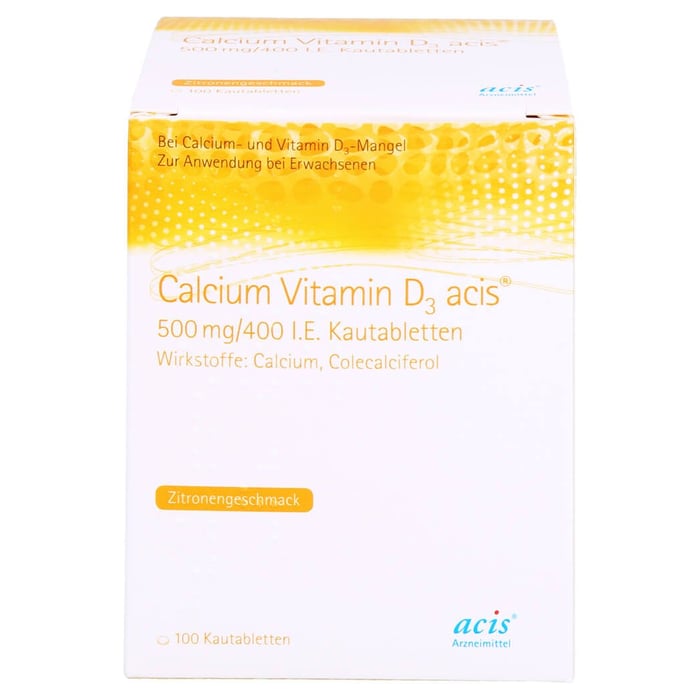 Calcium Vitamin D3 acis 500mg/400 I.E.