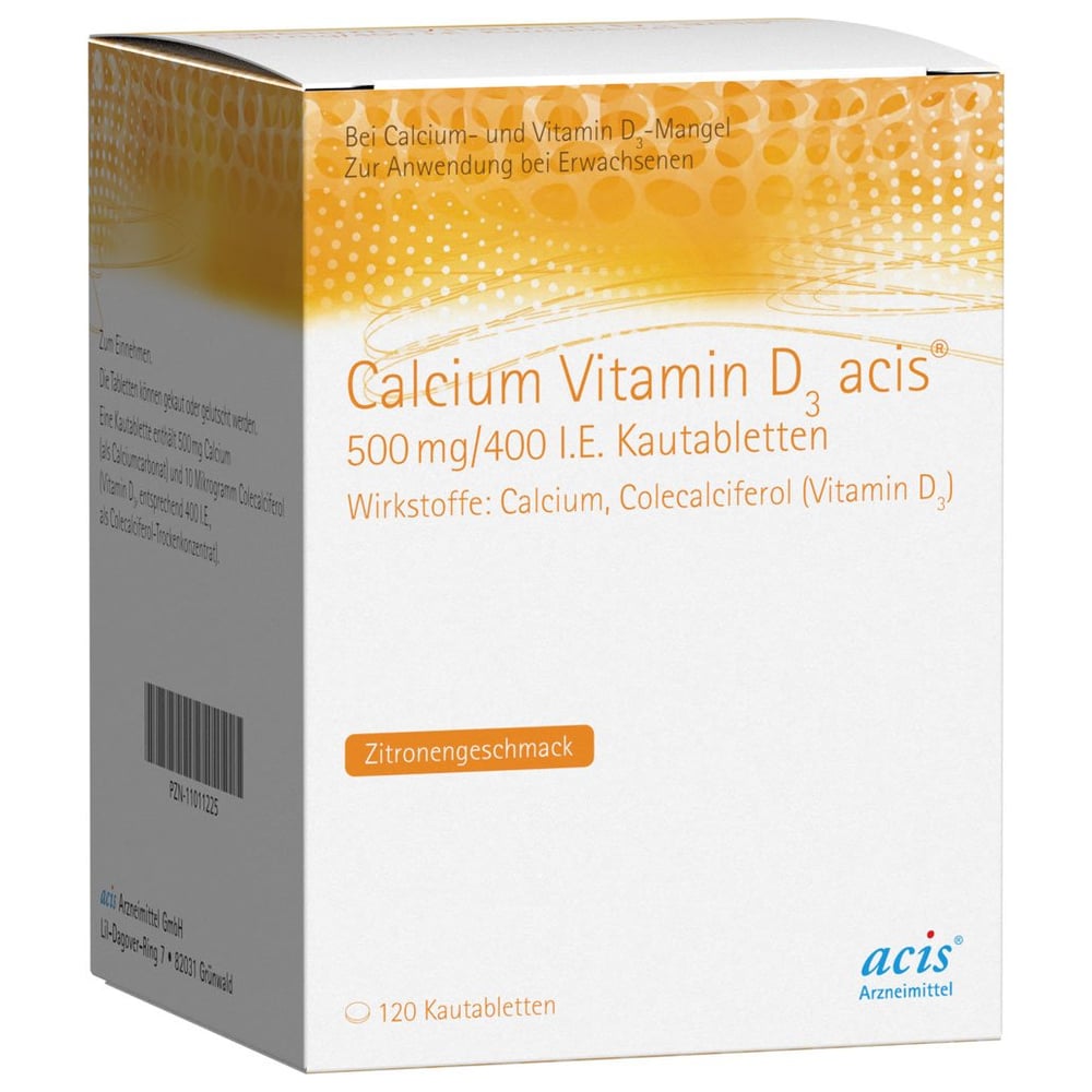 Calcium Vitamin D3 acis 500 mg/400 I.E.