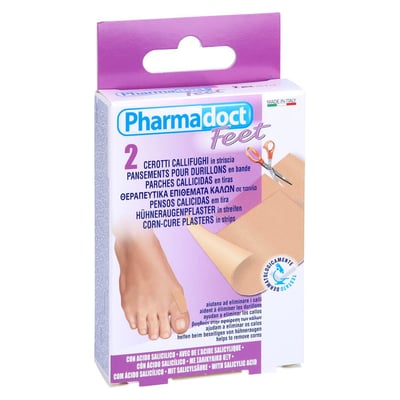 Hühneraugenpflaster m Salicylsäure in Streif4x6cm