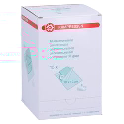 Kompressen 10x10 cm steril 8fach