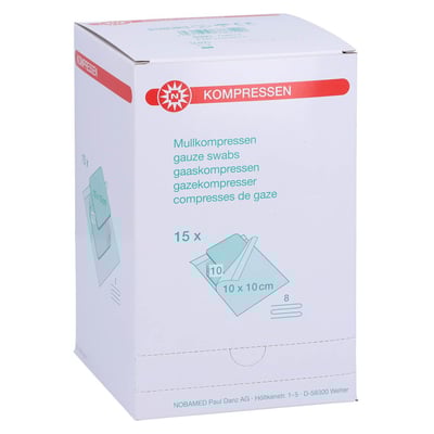 Kompressen 10x10 cm steril 8fach