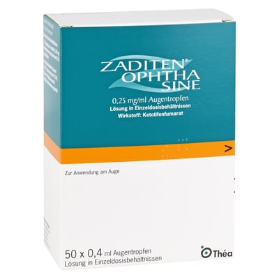 Zaditen ophta sine Augentr.Einzeldosispipetten